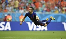 Netherlands' forward Robin van Persie sc