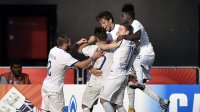 Portugal players celebrate a goal during the FIFA Under-20 World Cup.