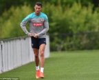 Struggling: Real Madrid's Ballon d'Or winner Cristiano Ronaldo isn't fully fit for Portugal ahead of this month