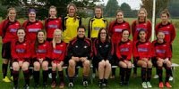 The Swindon Spitfires under-16s team: Poppy Cottrill sits front row, third from left.