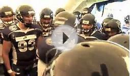 American Football Team from Germany get pumped up before game