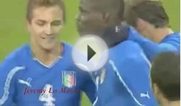 Balotelli first amazing goal with italian national squad