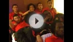 Belgium football team watching a good movie - Lukaku