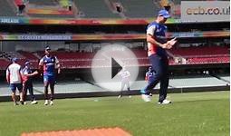 England Cricket team claim stunning catches in training