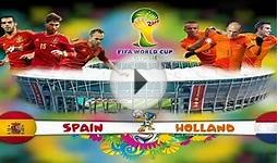 Fifa 14 Spain vs Netherlands World Cup Spain Predicted