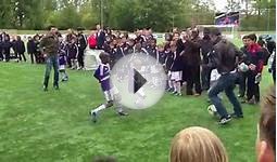 School Kids Play With Soccer Stars in Charming Candid Video